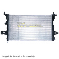Radiator 34/34mm Plastic Aluminium 600x368x26mm Manual For Holden Astra AH