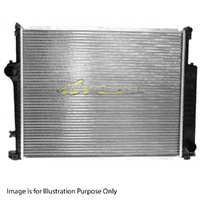 Radiator Plastic Aluminium 548x438x32mm 40/40mm For BMW 5 Series E34 4Dr