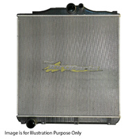 Radiator CT Plastic Aluminium 740x738x56mm Manual For Mitsubishi Fuso Truck