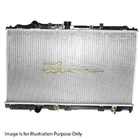 Radiator Plastic Aluminium 350x658x16mm 35/35mm For Mitsubishi Mirage CE 3Dr