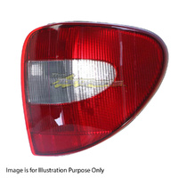 Tail Lamp Drivers Side Aftermarket Black Red/Clear For Chrysler Voyager RG Wagon