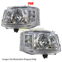 Pair Head Lamp Left-Right Depo For Toyota Hiace HIGH ROOF, LOW ROOF VAN/BUS