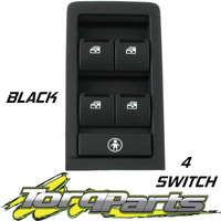 WINDOW SWITCH SUIT HOLDEN COMMODORE VY VZ WK WL MASTER 4WAY ELECTRIC POWER BLACK