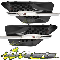 GUARD INDICATOR FLUTES PAIR SUIT HOLDEN VZ SS COMMODORE FLASHERS FENDER QUARTER