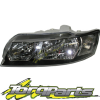 LH BLACK HEADLIGHT SUIT VZ COMMODORE HOLDEN 04-07 HEADLAMP LAMP LIGHT SV6 SV8