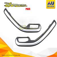Pair Door Trim Handle Kit Lft-Right Front Silver/Black For Ford Falcon BF2 SEDAN