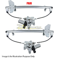 Pair Door Window Regulator LH-RH Front Electric For NISSAN/DATSUN NAVARA UTE D23