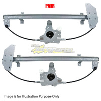 Pair Door Window Regulator Left-Right Front For NISSAN/DATSUN NAVARA UTE D23