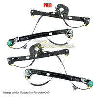 Pair Door Window Regulator L- R Front Electric No Motor For BMW X5 E53 SER1,SER2