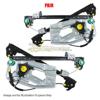Pair Door Window Regulator LH-RH Front Electric For BMW 5SERIES E39 SEDAN/WAGON