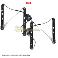 Pair Door Window Regulator LH-RH Front Electric No Motor For BMW 3SERIES E46