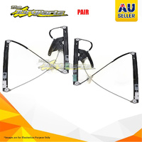 Pair New Door Window Regulator Left-Right Front Electric No Motor For AUDI A6