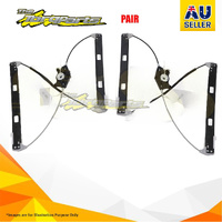 Pair Door Window Regulator LH-RH Front Electric No Motor For AUDI S4 SED/WAG