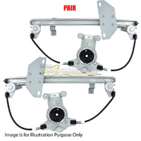 Pair Door Window Regulator LH-RH Rear For NISSAN/DATSUN DUALIS J10 SER1, SER2