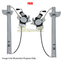 Pair Door Window Regulator LH-RH Rear Electric For NISSAN/DATSUN NAVARA UTE DM40