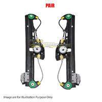 Pair Door Window Regulator Left-Right Rear Electric No Motor For BMW 5SERIES E60