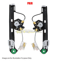 Pair Door Window Regulator LH-RH RR Electric No Motor For BMW 3SERIES SEDAN E46
