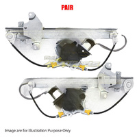 Pair Door Window Regulator LH-RH Rear Electric For MITSUBISHI OUTLANDER ZE, ZF