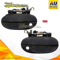 Pair Door Handle Outer Left-Right Front For Hyundai Excel X3 3,5Door, Sedan