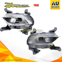 Genuine Pair Fog Lamp Left-Right Highlander With LED For HYUNDAI SANTA FE WAGON